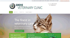 Desktop Screenshot of grovevetclinic.com